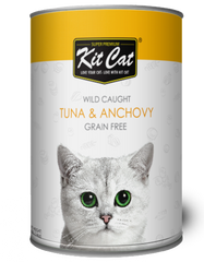 Kit Cat Atlantic Tuna With Whole Anchovy Canned Cat Food 400g
