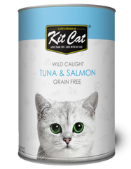 Kitcat Atlantic Tuna With Wild Salmon Canned Cat Food 400g