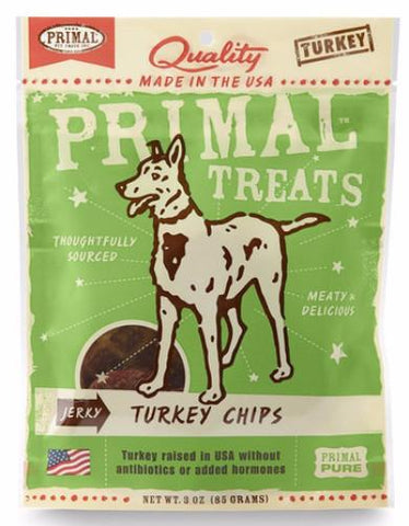 Primal Jerky Turkey Chips Treats - Perromart Online Pet Store Singapore