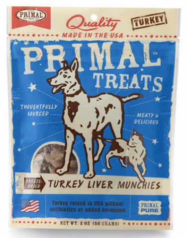 Primal Freeze-Dried Turkey Liver Munchies Treats - Perromart Online Pet Store Singapore