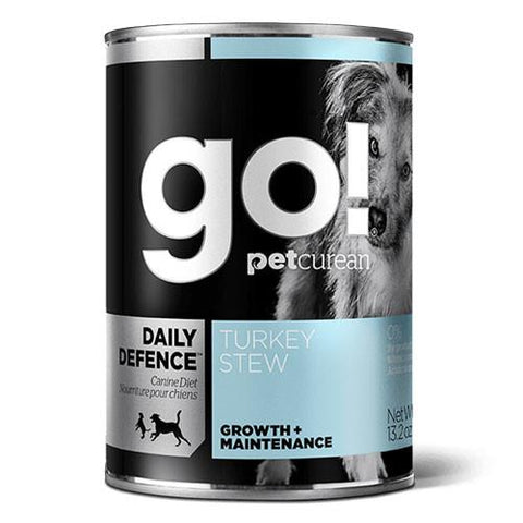 Petcurean GO! Turkey Stew Canned Dog Food 374g - Perromart