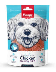 Wanpy Oven-Roasted Chicken Sausages Dog Treat 100g | Perromart Online Pet Store Singapore
