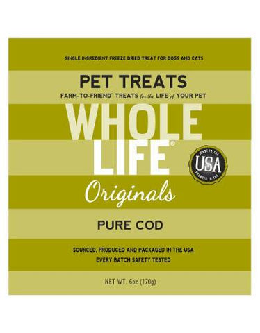Whole Life Originals Cod Dog & Cat Treat 6oz | Perromart Online Pet Store Singapore