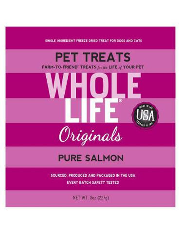 Whole Life Originals Salmon Dog & Cat Treat 8oz | Perromart Online Pet Store Singapore