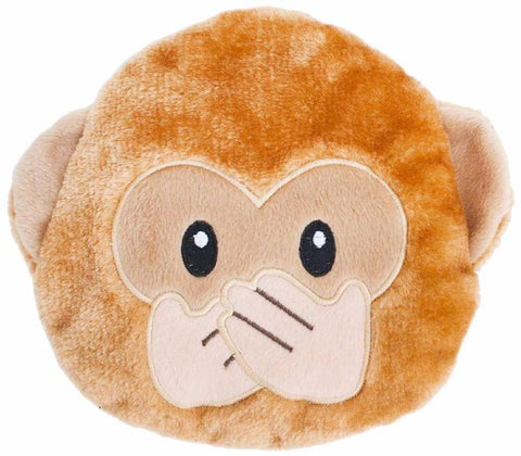 ZippyPaws Squeakie Emojiz Speak No Evil Monkey Dog Toy | Perromart Online Pet Store Singapore