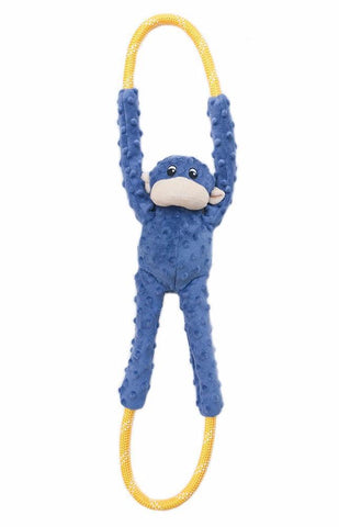 ZippyPaws Monkey RopeTugz Blue Dog Toy | Perromart Online Pet Store Singapore