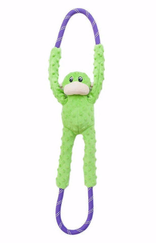 ZippyPaws Monkey RopeTugz Green Dog Toy | Perromart Online Pet Store Singapore