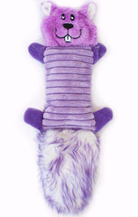 ZippyPaws Zingy Purple Squirrel Dog Toy